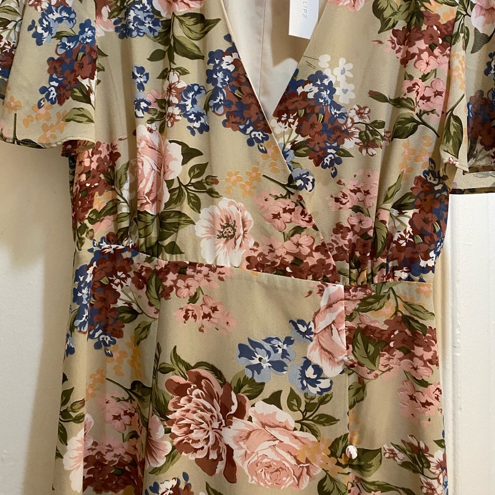 NWT Sugar + Lips Maxi Floral Dress Size XS